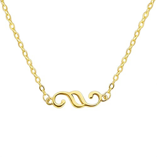 Lawellery Paragraphen Anhänger Kette Halskette, Schmuck für Juristen Vergoldet - Gold (40cm Länge)