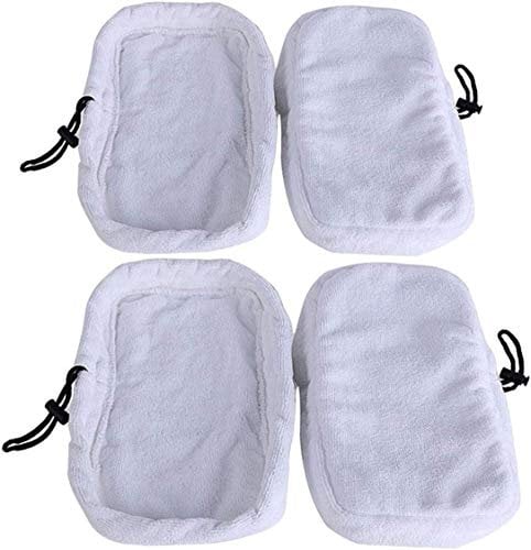 4 Pcs Steam Mop Spare Cloth Pads Compatible with most steam mops on the market, Compatible with Morphy Richards 9 in 1,2 in 1,70495 720020,Spare Cleaner Cloths Steam Mop Replacement Washable Reusable