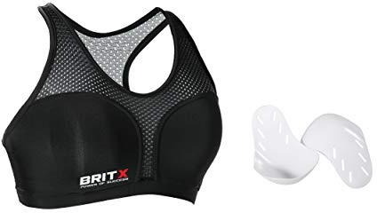 BRITX Ladies Chest Guard Female Chest Guard Protector Sports Bra, Karate Chest Guard, Taekwondo, Thai, Mma, Boxing, Kick Boxing Chest Guard