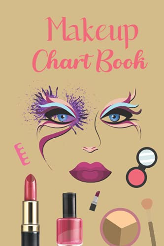 Makeup Chart Book: Makeup Practice Book for all women and girls Create Makeup Looks On Face Charts for lover Amazing | Double Sided Makeup Face Chart Book for Makeup Artist Professional and Amateur