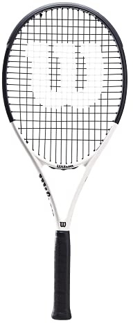 Wilson Federer Tour XP 103 Graphit-Tennisschläger – (erhältlich in L1 bis L4) (L3 (4 3/8 Zoll)), Schwarz, Einheitsgröße