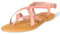 Amazon Essentials Women's Casual Strappy Sandal, Dusty Rose, 6 UK