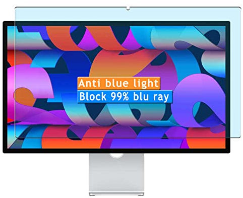 Vaxson 2 Unidades Protector de Pantalla Anti Luz Azul, compatible con Apple Studio Display 27 Monitor [No Vidrio Templado ] Película Protectora Film Guard