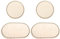 rockible 4 Stück Korb Boden Häkeln, Häkelkorb Holzbasis, Creative Naturholzkorbboden, Holzboden Zum Häkeln Holzboden, Blank Crochet Basket für DIY Korb Bastelarbeiten Craft Making, Set A