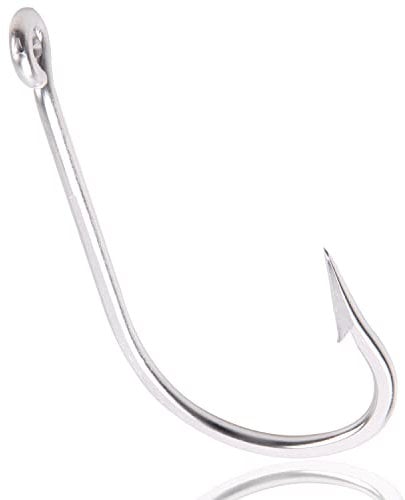 Tuna Big Game Fishing Hooks - 7731 Stainless Steel Large Giant Shark Hooks Extra Strong Sharp Fishing Hooks 5/0-20/0 for Saltwater Fiahing