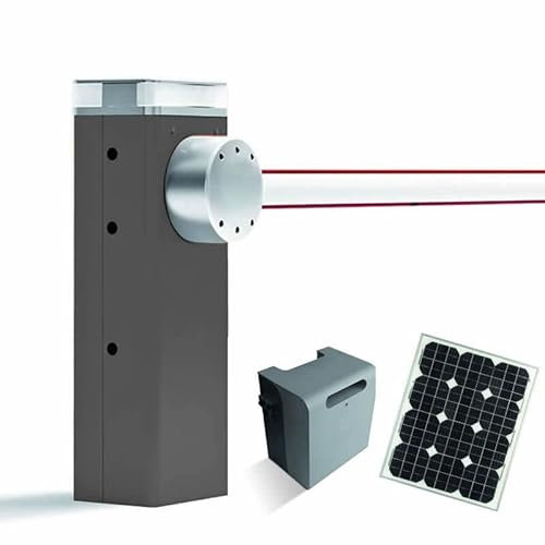 BAUER - Solar-Set mit RAL 7016 Schranke MBAR (15Watt) mit Schrankenbaum 3m.