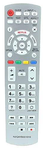 N2QAYB001010 Fernbedienung Ersatz für Panasonic TV TX-32DSN608 TX-32DST606 TX-32DSW504S TX-32DSX609 TX-40CS620E TX-40CS630E TX-40CSF637 TX-40CSN633 8 TX-4 0CST636 TX-40CSW524 TX-40CSW524-S