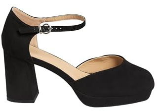 Yours - Platform Court Shoes in Wide E & Extra Wide Eee Fit - Women's