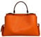 Cheval Firenze Weiße Handtasche, echtes Leder, Made in Italy, Orange