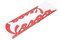 1Pc Flessibile di Plastica Paraurti Adesivi per Auto per Vespa GTS300 LX125 LX150 125 150 IE Sprint Primavera 300 LX LXV Super (Rosso)