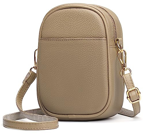 SEDNEFN Sac Bandoulière Femme en Cuir, Portefeuille Porte Monnaie Téléphone Portable avec Bandoulière Réglable