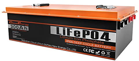 CloooudPro 24V 300Ah LiFePO4 Batteria +BMS 200A, BlueTooth, perfetta per RV, energia solare, barca, marina, motore di traino, la maggior parte dell'alimentazione di backup e le applicazioni off-grid