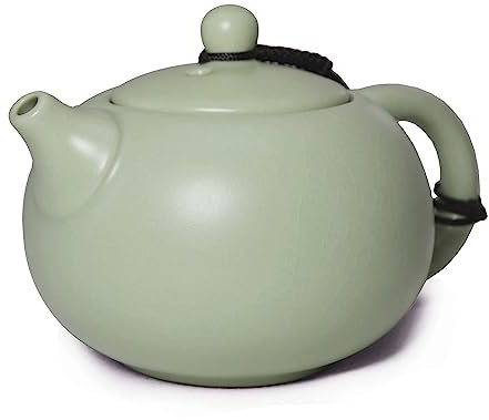 Yxhupot Tetera Ru Kiln China Xishi Pot 170.1 g Gongfu Té suelto Ágata Azul Efecto de pieza de hielo