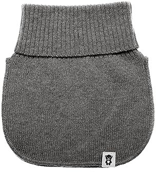 KNITAS Strickschal Schlauchschal aus Wolle für Kinder I Super Weich und Warm Gestrickte Loop Schal zum Schutz des Halses im Herbst Winter I Schlupfschal in der Farbe Grau - Mädchen Jungen 3-10 Jahre