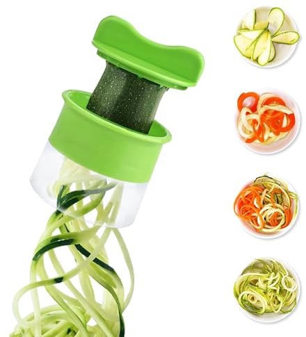 ZSMJAER Coupe Légumes,Coupe légume Spiralizer pour Courgette Nouilles,Carotte Spaghettis,Concombre Tagliatelle spiraliseur de légumes