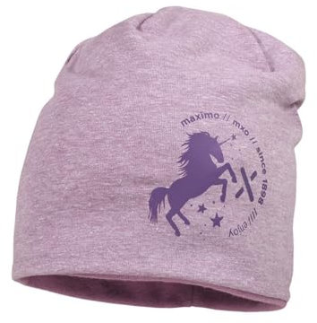 MaxiMo Baby Mädchen Mütze/Beanie 33500 1241 in lila, Kleidergröße:53, Farbe:LILA