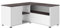Symbiosis Eck-TV-Schrank Angle 90 x 90 x 45 cm, weißes Melamin und Zement, Weiß