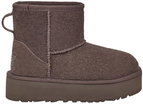 UGG Classic Mini Platform, Stivali alla Moda, Thunder Cloud, 33 EU