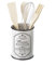 Porta utensilios París de Stoneware Negra Blancos Vintage para Cocina France (Porta utensilios)