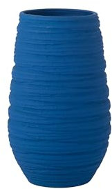 J-Line Fiesta Vase, Keramik, Blau, groß