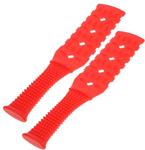 MAGICLULU 2St Massageschlag Pai Sha-Brett massieren klopfen Servietten Immunsystem werkzeug Massage-Tools Kalb Massagegerät Sandbrett Massagestab Fitness Scrollrad rot