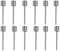 Ball Pumpe Nadel, 12 Pcs Luftpumpennadel, Doppelloch Aufblasbare Nadel, Ballpumpen-Aufblasnadeln, für Basketball, Volleyball, Rugby, Fußball, Sportbällen