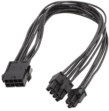 Computer Mainboard Prozessor Netzteil 8Pin auf 8Pin + 4Pin CPU 8pin auf 8+4Pin Adapter Schwarz Elektronisches Kabel Netzteil Umwandlung