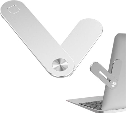 Magnetische Laptop Handyhalterung, Faltbare Monitor-Halterung, Verstellbare Handy-Monitor-Seitenhalterung, Einstellbare Kamera-Übergabe Zubehör, Handyhalterung für Laptop, Sliber