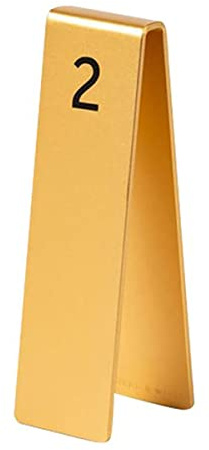 Table Numbers Cards Signs Wedding, 1-10, Creative Vertical Double-Sided Table Number Plate Restaurant Called Number Plate Meal Card Table Position Card Table, 17cmX5cm(OneColor)