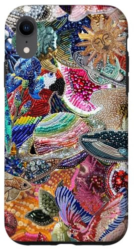 iPhone XR Vintage Mosaic Collage Scrapbook Tiles Y2K Eclectic Case