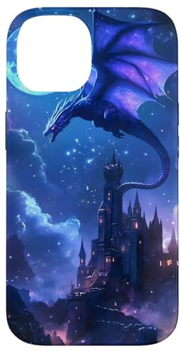 Dragon Moonlit Castle Fantasy Case for iPhone 14