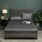Luofanfei Bambus Lyocell Spannbettlaken 180x200cm Grau Anthrazit Boxspringbett Frottee Topper Glänzend Bambusfaser Bettlaken Spannbetttuch 180 x 200Uni Spannbetttücher für Hohe Matratze bis 25-30 cm