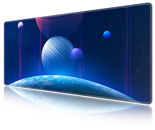 LL-COEUR Motiv Mauspad XXL Gaming Mouse Mat 90x40x0,3cm, Große Laptops Schreibtischunterlage Büro Desk Pad (Sterne 2, 900x400x3mm)