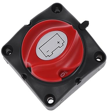 Mikinona 275a Batterie Trennschalter Mit Cut off Für Auto Boot Kompakter Und Robuster Isolator Schrauben Rot