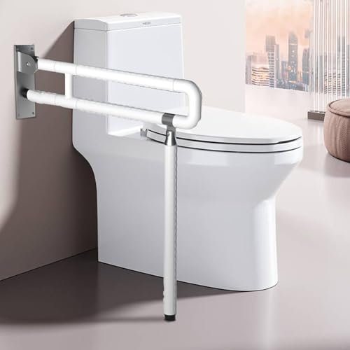 Wandstützgriff Toiletten, WC Stützhilfe Aufstehhilfe Sicherheitsgriff, Klappgriff Haltegriff Dusche, Haltegriff für Senioren für Senioren Behinderte Schwangere, bis zu 300kg