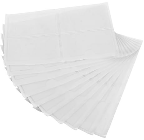 SECFOU 40stücke Durchsichtige Selbstklebende Etikettenhalter Kunststoff Visitenkartentaschen Für Lagerbehälter Spielzeugkisten Sammelalben