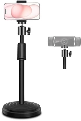 Urciwos Webcam Stand, 12.6 Inch Web Cam Stand for Desk, Adjustable Webcam Mount Camera Stand for Logitech Webcam C922 C930e C920S C920 C615 C960 C920x BRIO 4K NexiGo N60, Phones, Cameras