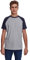 Urban Classics Herren Regular Fit T-Shirt Raglan Contrast Tee TB639, Gr. XXXX-Large (Herstellergröße: 4XL), Mehrfarbig (Grey/Navy 01199)