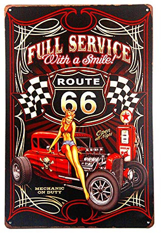 Yunuo-gas Plaque en métal vintage pour garage, Métal, 06, Item Size:( 20x30cm )8x12 inch