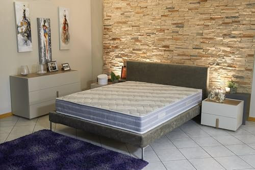 Literie Julien Matelas Bambou 140x200 x 23 cm - Ferme - Noyau Poli Lattex HR Dernière Génération - Très Respirant