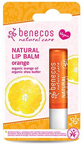 2 x Benecos Natural Lip Balm Orange 4,8g