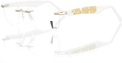 Switch It 2452 - Weiß-Gold Brille Rahmen Set 135mm