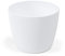 Lamela Cache-pot Magnolia Jumper - Diamètre : 22 cm, hauteur : 18,5 cm - Couleur : blanc - Pour fleurs et plantes - En plastique vanage