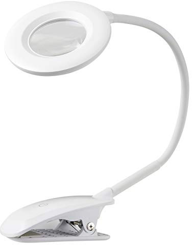 Northpoint Lupenlampe mit Akku Aufladbar Kabellos Lupenleuchte 3x Vergrößerung 1200mAh Li-Io Akku ca. 2,5 Laufzeit 3-stufig Dimmbar