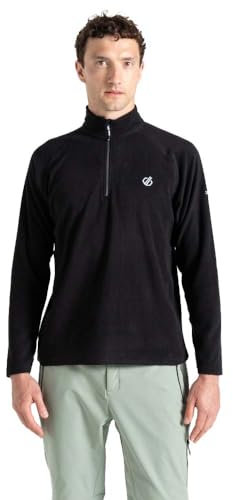 Dare 2b Freethink II Half Length Inner Zip Chin Guard Fleece, Pile Uomo, Nero, XL