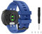 MoKo Correa de Reloj Deportiva Compatible con Garmin Forerunner 45/Forerunner 45S/Swim 2, Pulsera de Reloj Elegante y Ajustable, Banda Inteligente 4.92-7.48(125mm-190mm) de Repusto, Morado Oscuro