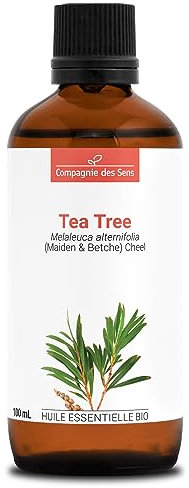 TEA TREE (Melaleuca alternifolia) BIO - 100mL - Huile Essentielle de Qualité Premium - 100% Pure, Naturelle, garantie ChromaCert® - Chémotypée & Intégrale