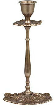 Wunderschöner Kerzenständer aus Messing von Chic Antique Messing versch.Größen u.Modelle Kerzenhalter (71602-13 H18 x Ø 9,5 cm)