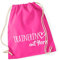 Huuraa Stoffbeutel Trainerin mit Herz Geschenk 12 Liter Fuchsia Baumwolle Trainerin Aufmerksamkeit