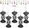6Pcs Christmas Tree Baubles Candy Ornaments,Pack of 5-110mm Large Sweet Shaped Baubles Christmas Hanging Decorations, Shiny & Glitter Decorated, Christmas Tree Decorations(Black)
